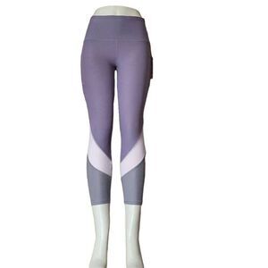 Active queens multicolor high waist workout leggings with side pocket size M